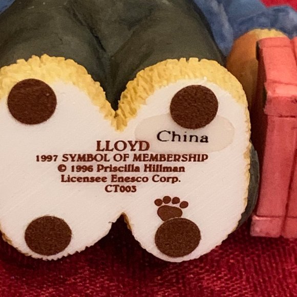 Cherished Teddies - Lloyd - Red Suitcase w/Box - Symbol of Membership - Picture 6 of 6